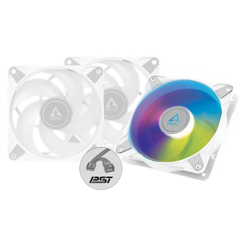 Arctic P12 PWM PST A-RGB ház hűtő ventilátor 12cm, 3db fehér (ACFAN00258A) Arctic P12 PWM PST A-RGB ház hűtő ventilátor 12cm, 3db fehér (ACFAN00258A)