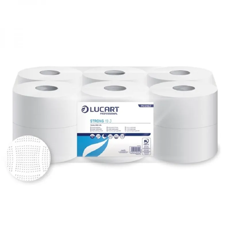 Lucart Strong Mini Jumbo 19J 2 rétegű fehér 12 tek/csom toalettpapír Lucart Strong Mini Jumbo 19J 2 rétegű fehér 12 tek/csom toalettpapír