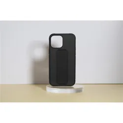 Cellect CEL-STAND-IPH1461PBK iPhone 14 Pro gumírozott kitámasztós fekete hátlap