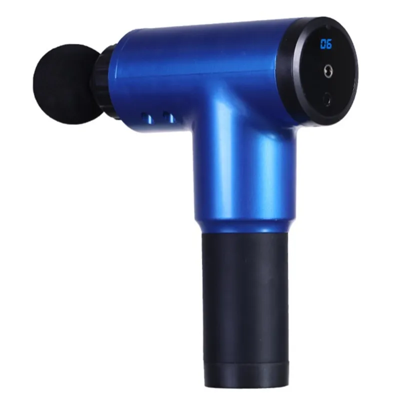 Iris KT-011-BL kék masszázs pisztoly 4 adapterrel Iris KT-011-BL kék masszázs pisztoly 4 adapterrel