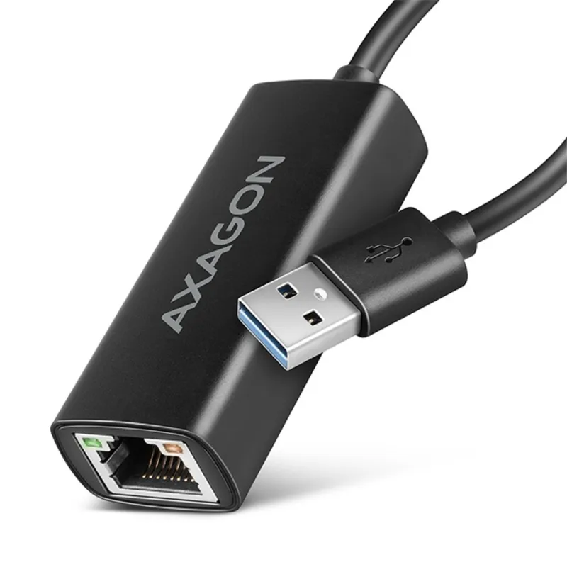 Adapter Axagon ADE-AR USB-A Gigabit Network Fekete Adapter Axagon ADE-AR USB-A Gigabit Network Fekete