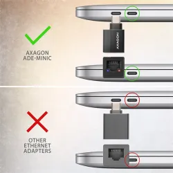 Axagon USB-C 3.2 Gen 1 mini Gigabit Ethernet hálózati adapter (ADE-MINIC)