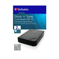 Verbatim Store n Save 2TB 8MB USB-A 3.0 3,5" külső HDD fekete
