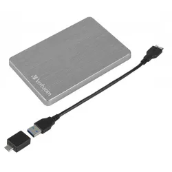 2TB Verbatim 2.5" Store 'n' Go ALU Slim külső winchester szürke (53665)