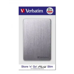 2TB Verbatim 2.5" Store 'n' Go ALU Slim külső winchester szürke (53665)