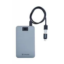 Verbatim Executive Fingerprint 1TB USB-A/C 3.2 Gen1 2,5" külső HDD szürke
