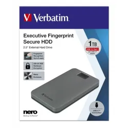 Verbatim Executive Fingerprint 1TB USB-A/C 3.2 Gen1 2,5" külső HDD szürke