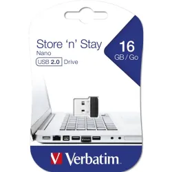 VERBATIM Pendrive, 16GB, USB 2.0, 10/3MB/sec, "Nano"