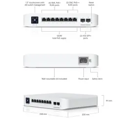 UbiQuiti UniFi Switch Pro 8-port 10/100/1000 USW-Pro-8-PoE