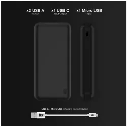 Juice ECO Max 20000mAh Powerbank Black