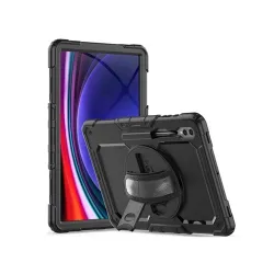 Tech-Protect TP604184 Samsung X900/X906/X910/X916B Galaxy Tab S8 Ultra / S9 Ultra 14.6 ütésálló fekete tablet tok + üveg