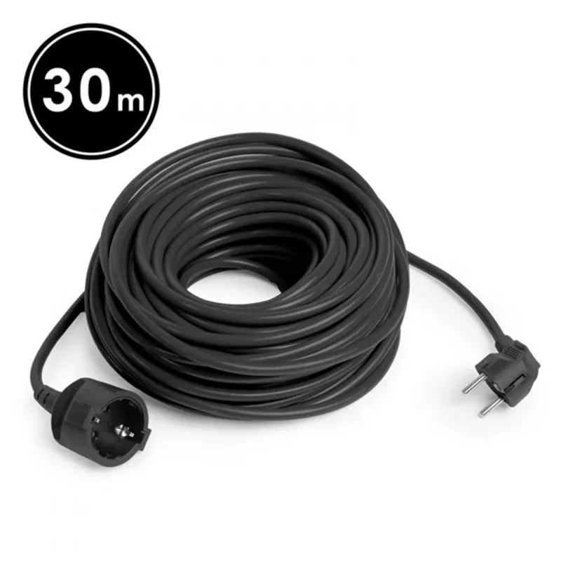 Delight 30m 3x1,5 mm2 fekete lengő hosszabbító Delight 30m 3x1,5 mm2 fekete lengő hosszabbító