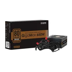 ZALMAN Tápegység 650W, 12cm, 80+ Bronze, Aktív PFC