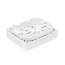 KE-Line FTTH üres optikai falialjzat 4xSC-SC, 4xLC-LC duplex toldó számára