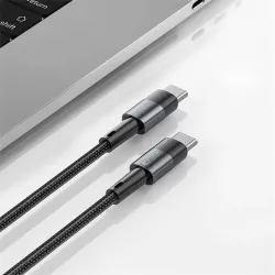 Tech-Protect TP606133 Type-C to Type-C 2m 100W PD fekete adat- és töltőkábel