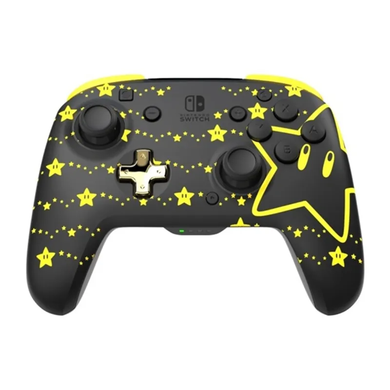 PDP 500-202-STGD Rematch Glow Nintendo Switch/OLED Super Stars Glow in the Dark vezeték nélküli kontroller PDP 500-202-STGD Rematch Glow Nintendo Switch/OLED Super Stars Glow in the Dark vezeték nélküli kontroller