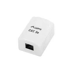Lanberg falon kívüli aljzat CAT.5e UTP árnyékolatlan RJ45 modulhoz (OU5-0001-W)