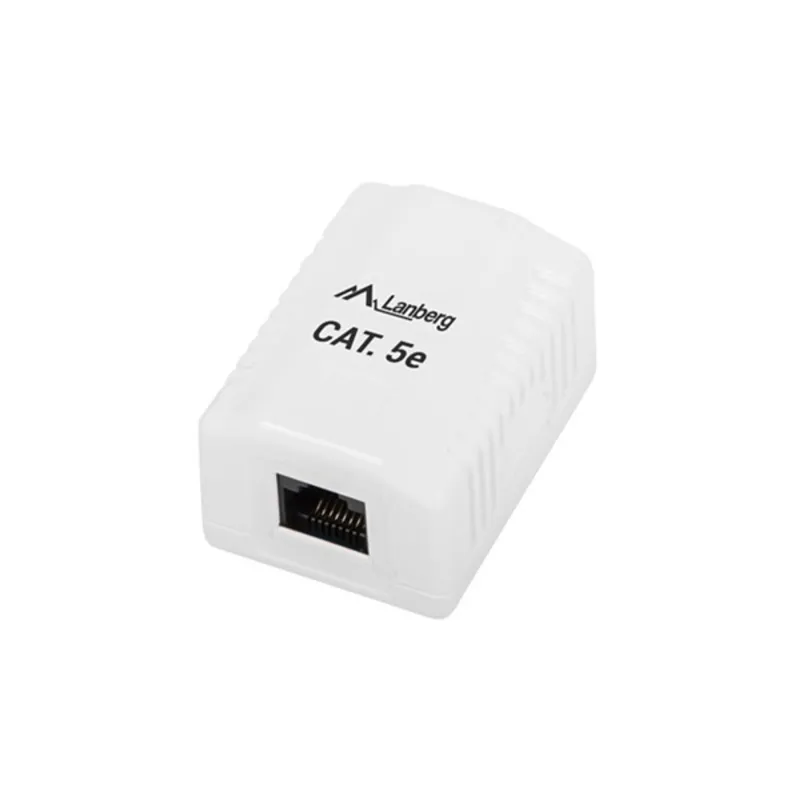 Lanberg falon kívüli aljzat CAT.5e UTP árnyékolatlan RJ45 modulhoz (OU5-0001-W) Lanberg falon kívüli aljzat CAT.5e UTP árnyékolatlan RJ45 modulhoz (OU5-0001-W)