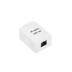Lanberg falon kívüli aljzat CAT.5e UTP árnyékolatlan RJ45 modulhoz (OU5-0001-W)