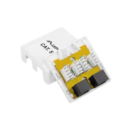 Lanberg falon kívüli aljzat CAT.5e UTP árnyékolatlan RJ45 modulhoz (OU5-0002-W)
