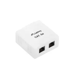 Lanberg falon kívüli aljzat CAT.5e UTP árnyékolatlan RJ45 modulhoz (OU5-0002-W)