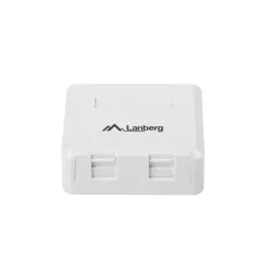 Lanberg OK1-0002-W 2 portos falon kívüli üres doboz modul nélkül