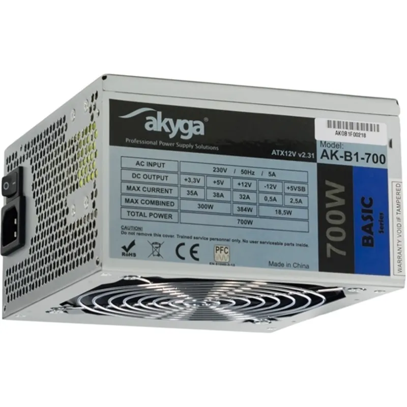 Tápegység 700W Akyga Basic AK-B1-700 Tápegység 700W Akyga Basic AK-B1-700