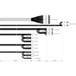 Tápegység 700W Akyga Basic   AK-B1-700