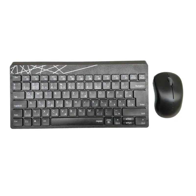 Rapoo 8000M Multi-mode Wireless Desktop Set Black HU Rapoo 8000M Multi-mode Wireless Desktop Set Black HU