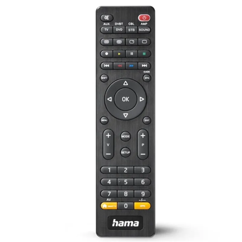 Hama FITV 8IN1 Univerzális Távirányító Black Hama FITV 8IN1 Univerzális Távirányító Black