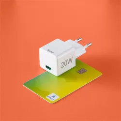 Hama USB TYPE-C Mini 20W Hálózati töltő PD,QC White