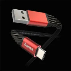 Hama EXTREME USB TYPE-C 1,5m Black/Red
