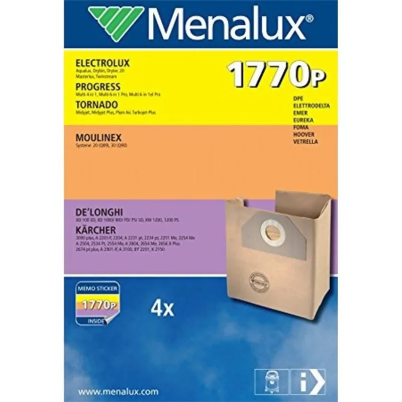 Menalux 1770 4 db papír porzsák Menalux 1770 4 db papír porzsák
