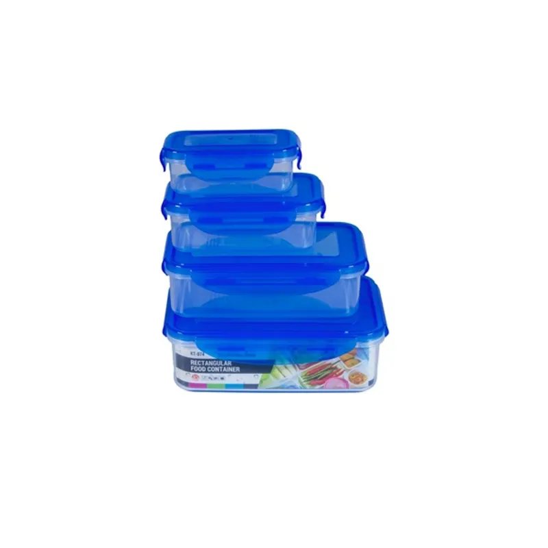 TOO KT-074 4db-os szett 250+500+900+1500ml-es téglalap alakú ételtároló doboz szett TOO KT-074 4db-os szett 250+500+900+1500ml-es téglalap alakú ételtároló doboz szett