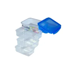 TOO KT-074 4db-os szett 250+500+900+1500ml-es téglalap alakú ételtároló doboz szett