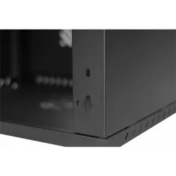 Stalflex 12U fali rack szekrény 19" 450mm fekete (RC19-12U-450GB)