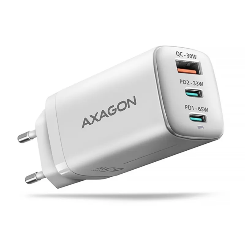 AXAGON ACU-DPQ65W QC4 + USB-C PD Wall Charger White AXAGON ACU-DPQ65W QC4 + USB-C PD Wall Charger White