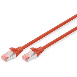 DIGITUS CAT 6 S-FTP patch cable Cu LSZH AWG 27/7 length 10m color red