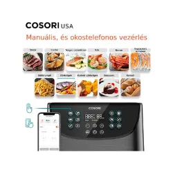 Cosori Premium Smart forrólevegős sütő fekete (CS158-AF-RXB)