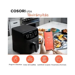 Cosori Premium Smart forrólevegős sütő fekete (CS158-AF-RXB)