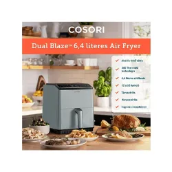 Cosori Dual Blaze forrólevegős sütő világosszürke (CAF-P583S-AEUR)