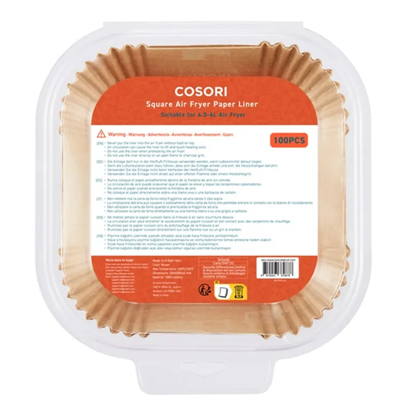Cosori forrólevegős sütőhöz 100db papírtányér Cosori forrólevegős sütőhöz 100db papírtányér