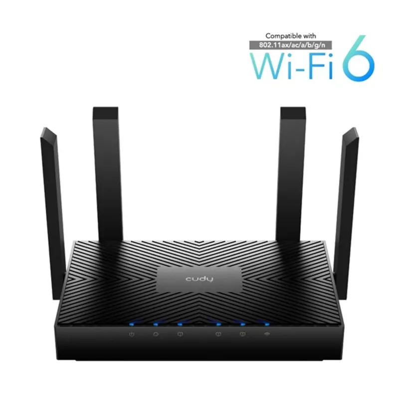 CUDY WR3000 kétsávos AX3000 gigabit WIFI 6 MESH fekete router CUDY WR3000 kétsávos AX3000 gigabit WIFI 6 MESH fekete router