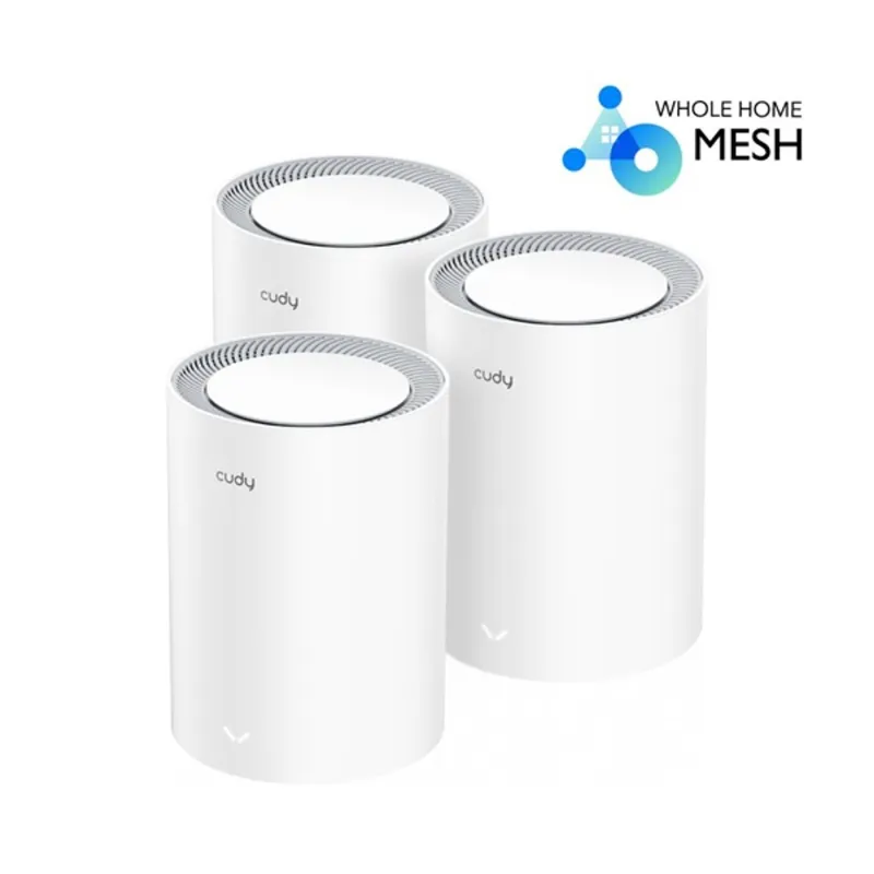 CUDY M1800(3-Pack) AX1800 WIFI 6 MESH fehér router (3db-os szett) CUDY M1800(3-Pack) AX1800 WIFI 6 MESH fehér router (3db-os szett)