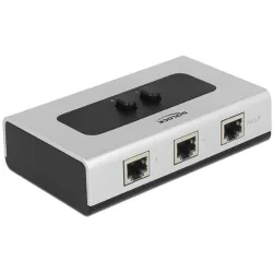 Delock RJ45 Switch - 87673 (Kétirányú RJ45 kapcsoló 1000Mbps, 2 port)