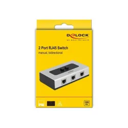 Delock RJ45 Switch - 87673 (Kétirányú RJ45 kapcsoló 1000Mbps, 2 port)