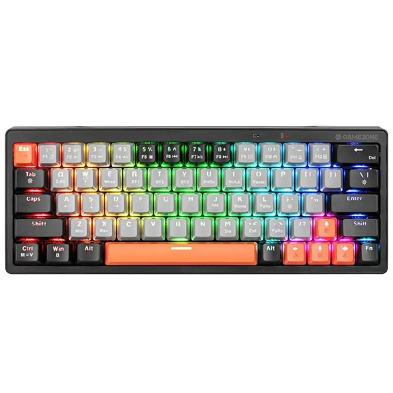 Tracer TRAKLA47297 EVO3 Hot Swap 63 GameZone US RGB vezetékes/vezeték nélküli fekete mechanikus billentyűzet Tracer TRAKLA47297 EVO3 Hot Swap 63 GameZone US RGB vezetékes/vezeték nélküli fekete mechanikus billentyűzet