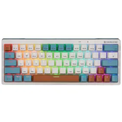 Tracer EVO3 Hot Swap 63 GameZone RGB US vezetékes/vezeték nélküli mechanikus billentyűzet fehér (TRAKLA47303)