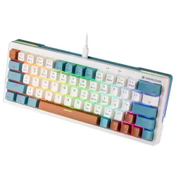 Tracer EVO3 Hot Swap 63 GameZone RGB US vezetékes/vezeték nélküli mechanikus billentyűzet fehér (TRAKLA47303)