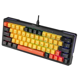 Tracer TRAKLA47302 EVO3 Hot Swap 63 GameZone US RGB vezetékes/vezeték nélküli fekete-sárga mechanikus billentyűzet